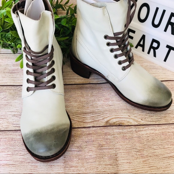 Anthropolgie GeeWawa Lace up Ankle Boots - Picture 2 of 8